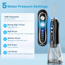 H2Ofloss Portable Oral Irrigator With 5 Modes