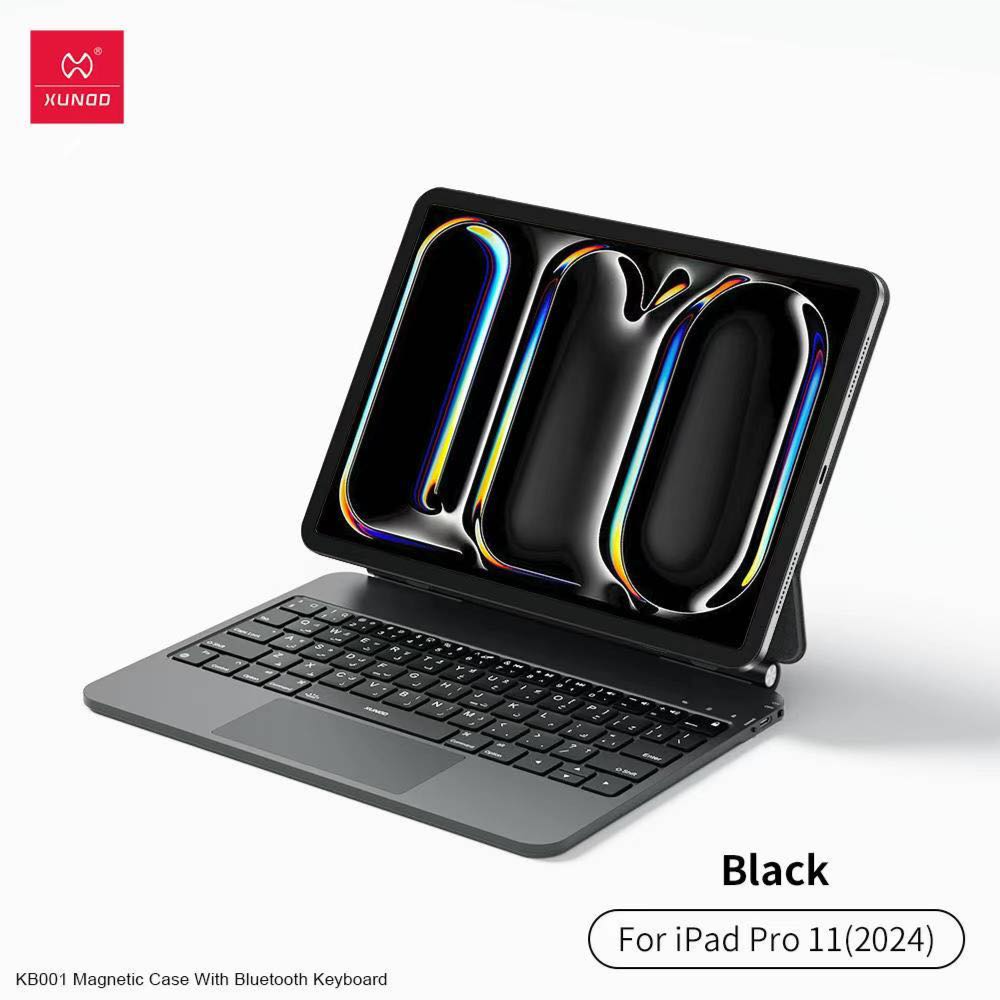XUNDD Arabic,English Magnetic Magic Keyboard Case with Backlight for iPad PRO 11 2024