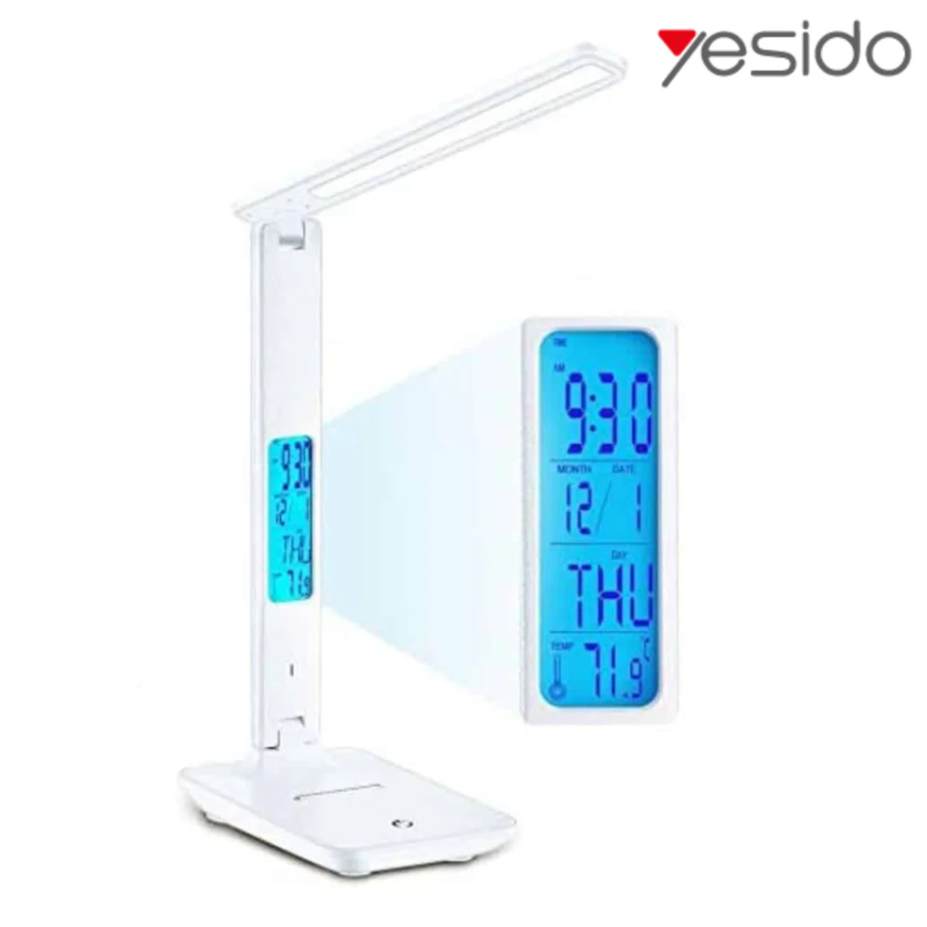 YESIDO Foldable Desk Lamp With LCD Function, 10W Wireless Charging - DS20