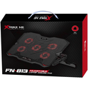 XTRIKE ME FN811 Laptop Cooling Pad Stand – 6 x RED Led Fans – 2 USB Ports – Support UP 17 Inch
