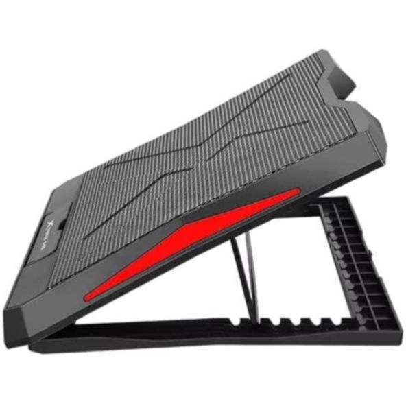 XTRIKE ME FN811 Laptop Cooling Pad Stand – 6 x RED Led Fans – 2 USB Ports – Support UP 17 Inch