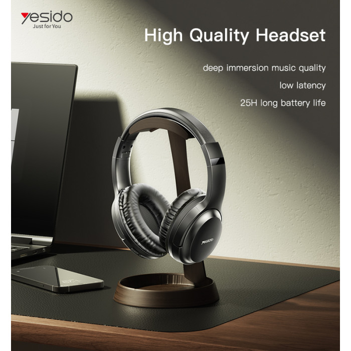 Yesido EP04 Over Ear Handfree Stereo Wireless with Mic High Fidelity Stereo Studio Headphone