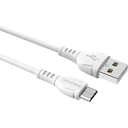 Borofone USB cable BX51 AM-microBM, 1 meter, 2.4A, white