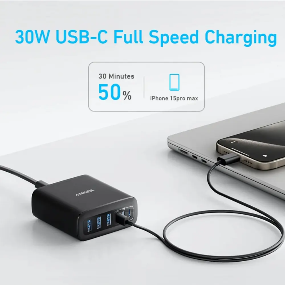Anker 112W 6-Port Desktop Charger