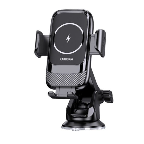 Kakusiga - Ksc-1183 Wireless Fast Charging 15w Car Holder (Center Console) Black