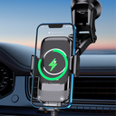 Kakusiga - Ksc-1183 Wireless Fast Charging 15w Car Holder (Center Console) Black