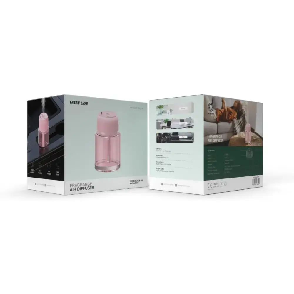 Green Lion Fragrance Air Diffuser 160ml - Pink