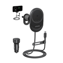 Anker - Qi2 15W Sliding Vent Car Mount Charger with 25W Car Charger - Black