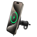 Anker - Qi2 15W Sliding Vent Car Mount Charger with 25W Car Charger - Black