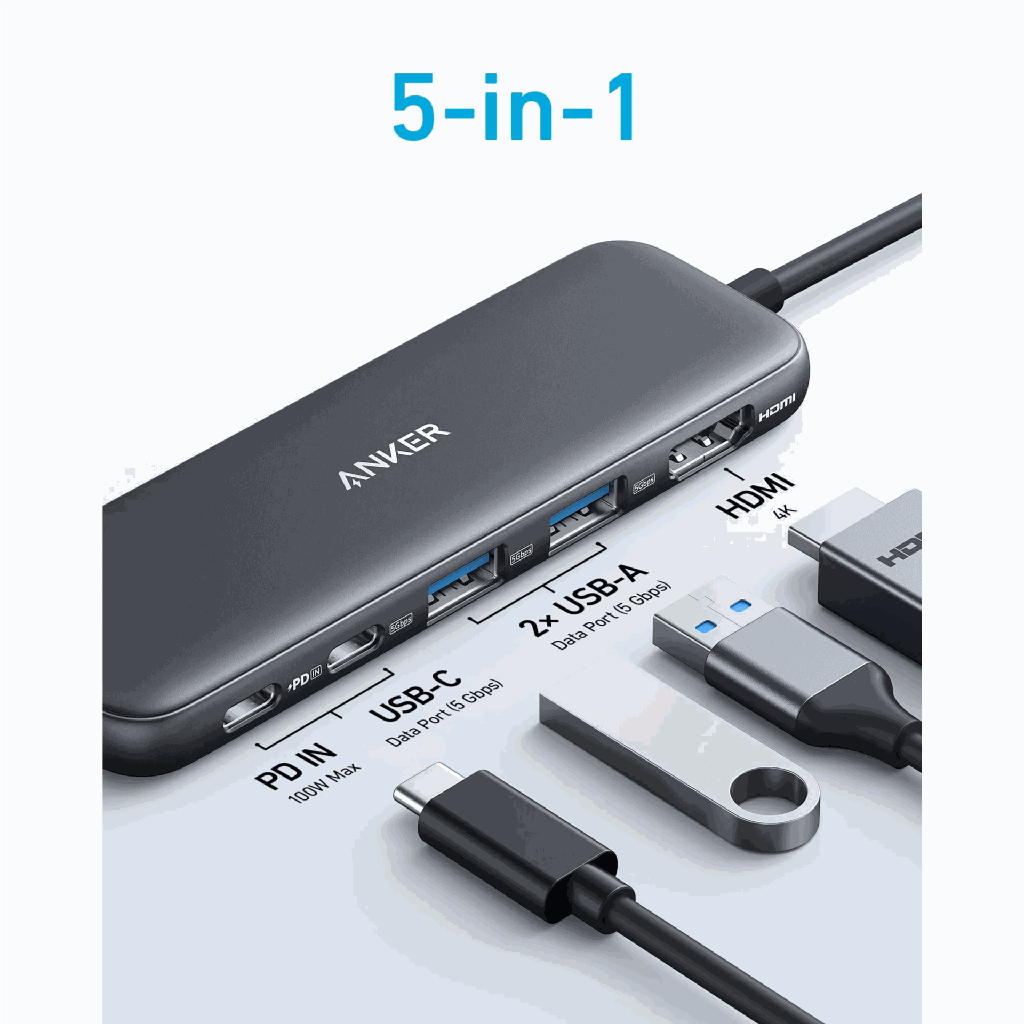 Anker A8355H11 332 5-In-1 Multi-Port Station