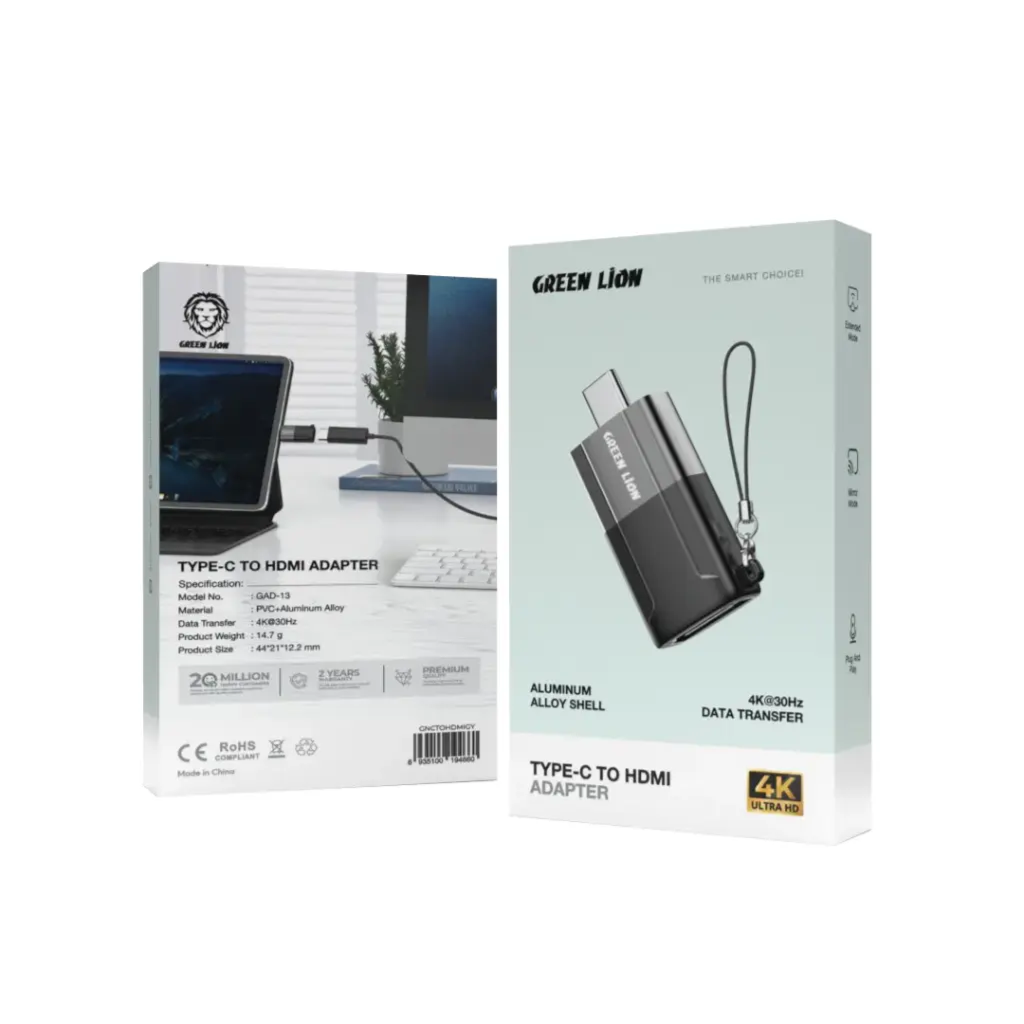 Green Lion Aluminum Alloy Shell Type C to HDMI Adapter