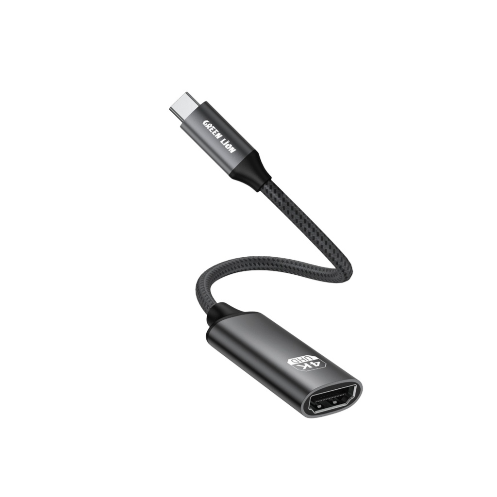 Green Lion 4K Usb-C To Hdmi Adapter Cable - Black