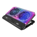 Porodo Gaming Crystal Shell Laptop Cooling Pad with Phone Holder-PDX121