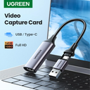 Ugreen Carte De Capture 1080P Vidéo Hdmi 30hz Vers Usb-c Ou Usb-a