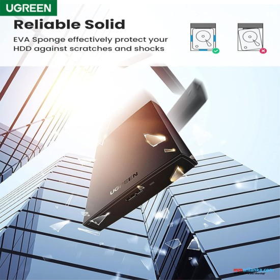 UGREEN 2.5-INCH SATA AND HARD DRIVE ENCLOSURE