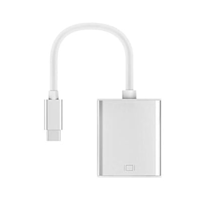 USB-C to VGA Adapter, USB 3.1 Type C (Thunderbolt 3) to VGA Converter Compatible with MacBook Pro, New MacBook, MacBook Air 2018, Dell XPS 13/15, Surface Book 2 and More (Silver)