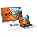 USB-C to VGA Adapter, USB 3.1 Type C (Thunderbolt 3) to VGA Converter Compatible with MacBook Pro, New MacBook, MacBook Air 2018, Dell XPS 13/15, Surface Book 2 and More (Silver)