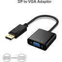 Adapter, DisplayPort (DP) to VGA Male to Female Converter (Black)
