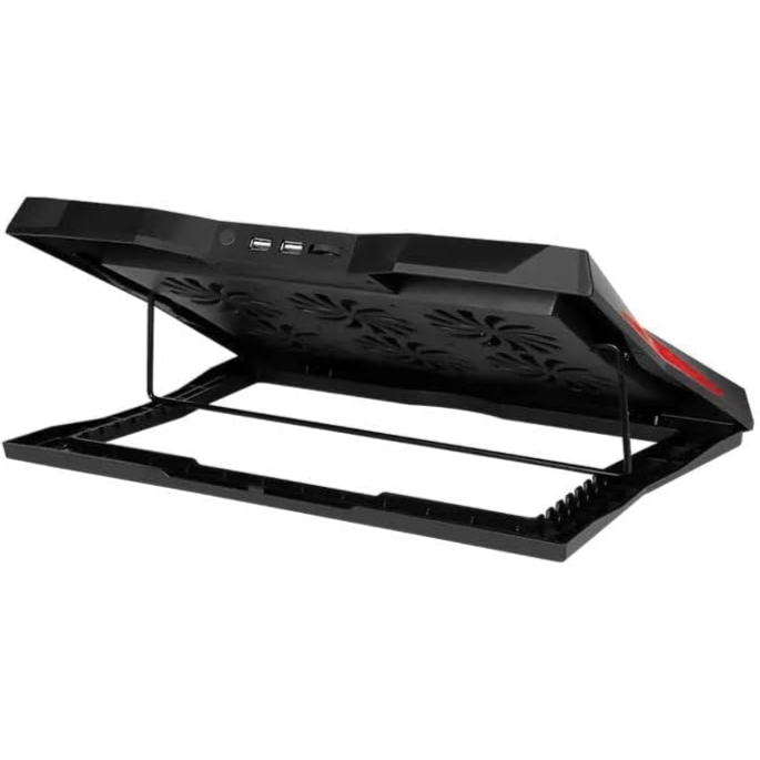 XTRIKE ME FN811 Laptop Cooling Pad Stand – 6 x RED Led Fans – 2 USB Ports – Support UP 17 Inch