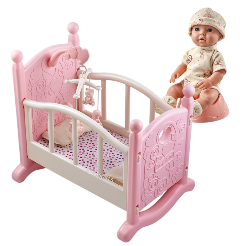 Baby Doll with Pink Bed Set