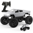Tesla 1:8 RC Car, Large Cybertruck Toy Model 4WD with 2 Batteries and Dual Motors, LED Headlight,Off-Road RC Truck, 2.4GHz All Terrain Off Road Monster Truck