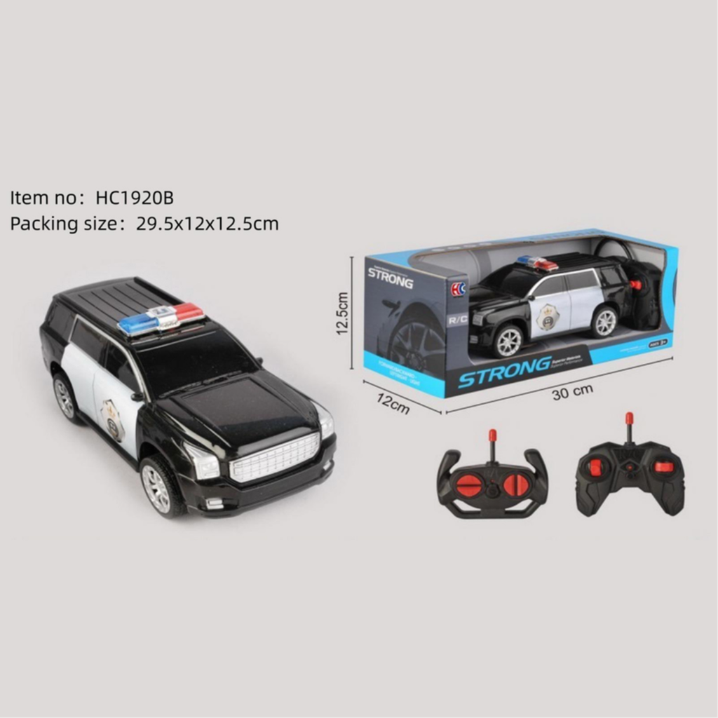 Hc1920B Gmc Yukon Denali Police Suv,1:24 Mitashi Rechargable Remote / Radio Controlled Car