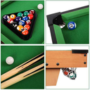 Hg203d Mini Pool Table, Table-top Billiard Game, Mini Snooker Game Set With Balls, Cues, Rack Pool Toy For Kids, Family Game, Party Game