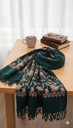 Winter shawls with sequence