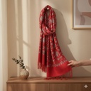 Winter shawls with sequence