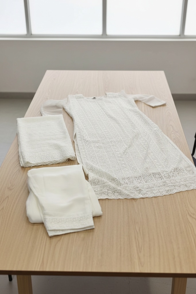 Lucknow work churidar set