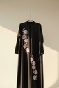 Abaya Vietnam harril with  Organza hand work  material