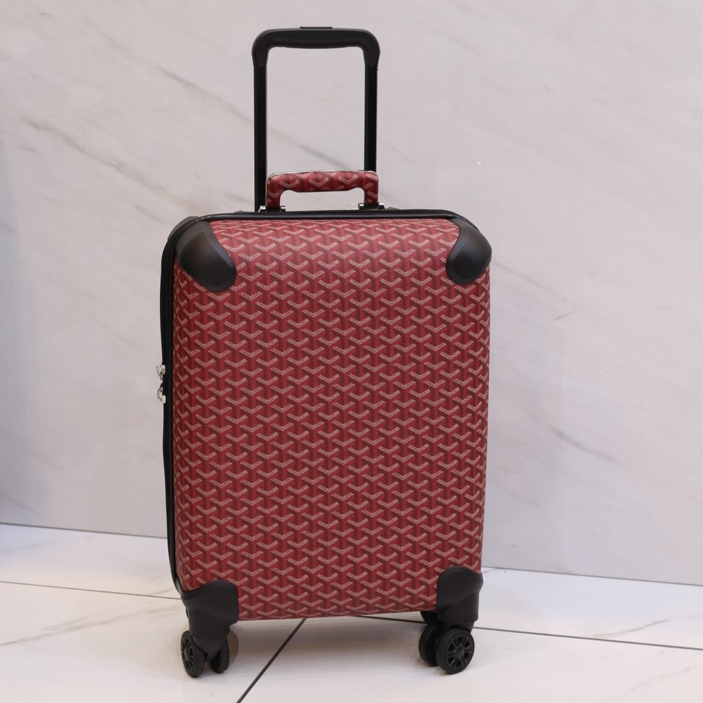 Premium red Pattern Travel Trolley