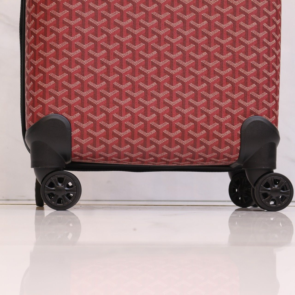 Premium red Pattern Travel Trolley