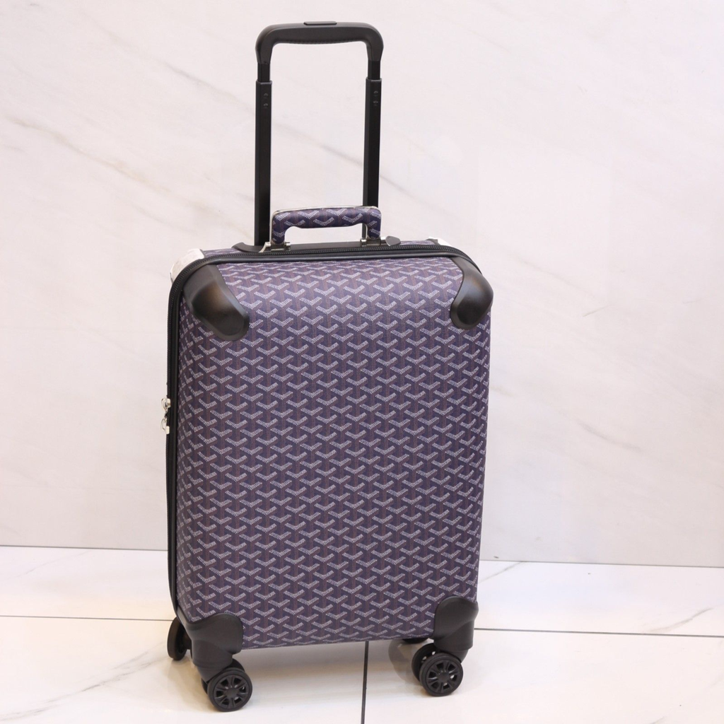 Premium blue Pattern Travel Trolley