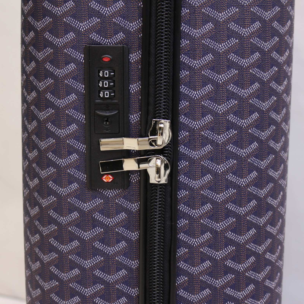 Premium blue Pattern Travel Trolley