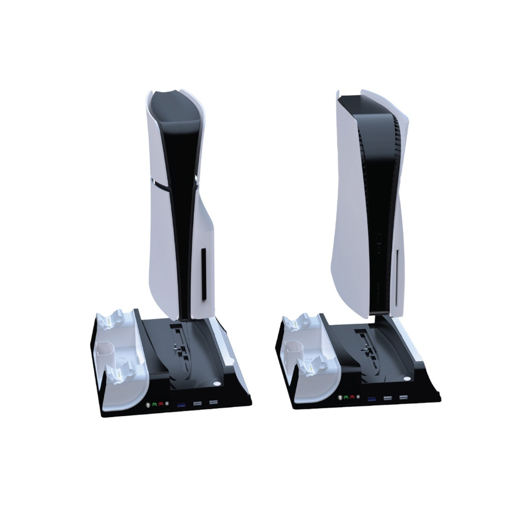 Green Lion PS5 Cooling Stand Charging Station White
