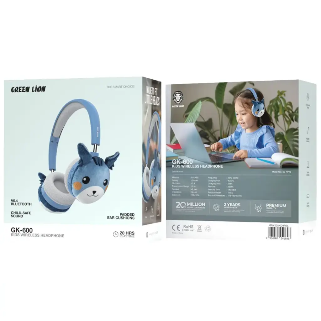 Green Lion GK-600 Kids Wireless Headphone
