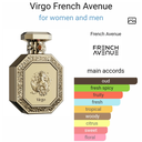 French avenue virgo 100 ml edp for men and women