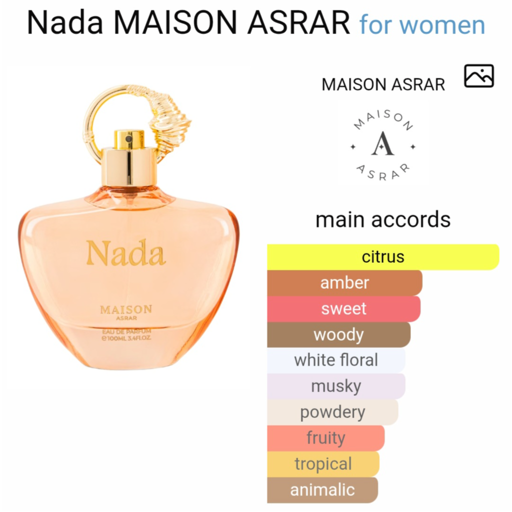 Maison asrar Nada edp 100 ml for women