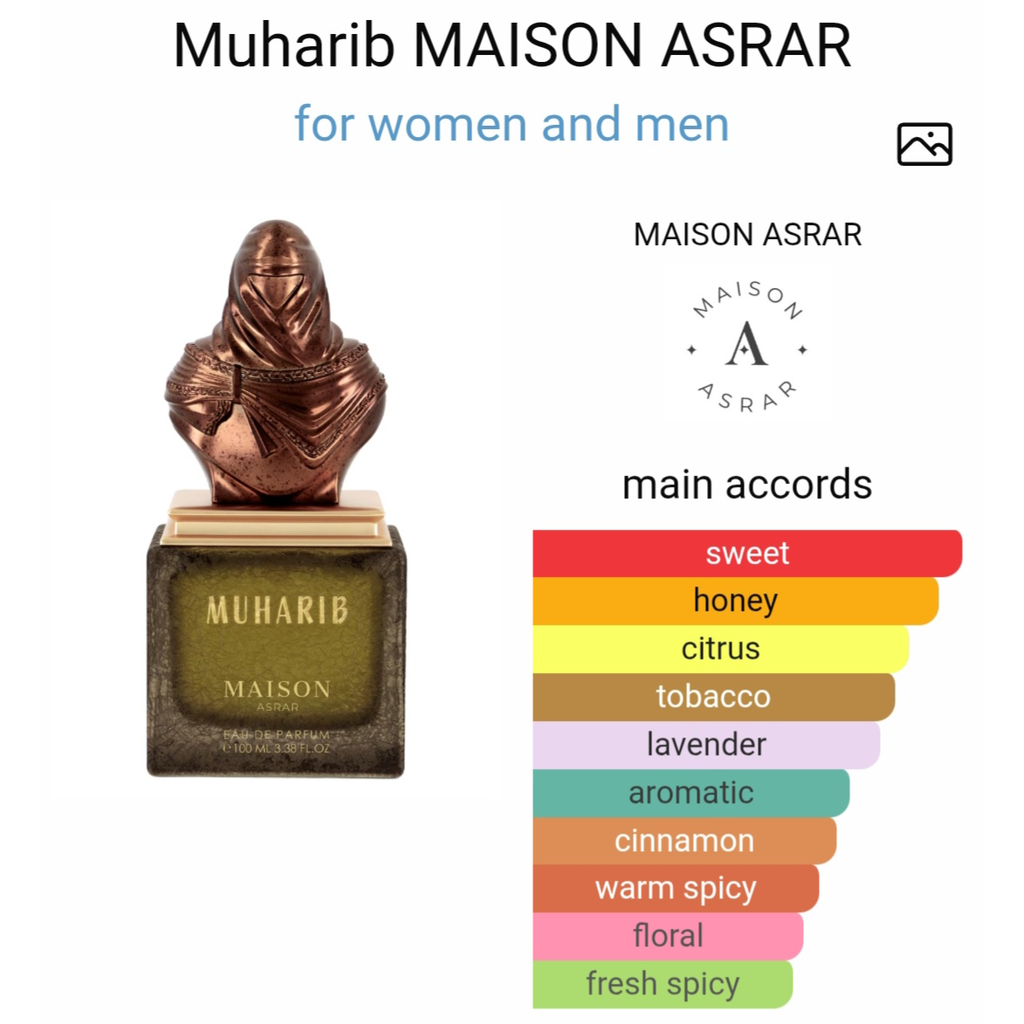 Maison asrar muharib edp 100 ml for women and men