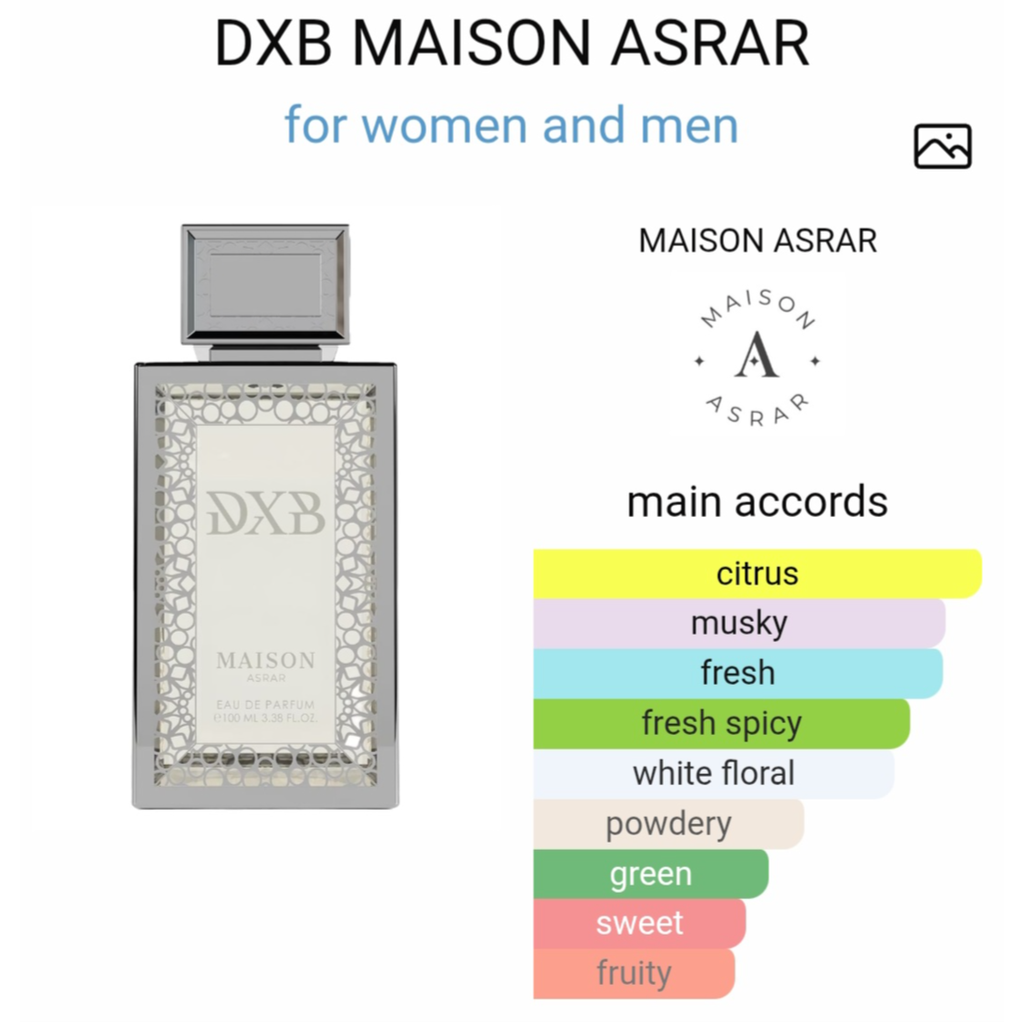 Maison asrar dxb edp 100 ml for men and women