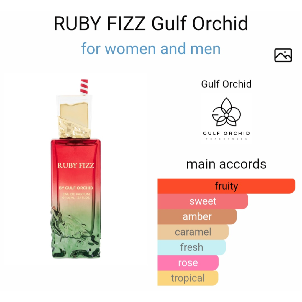 Gulf orchid ruby fizz edp 100 ml fir men and women