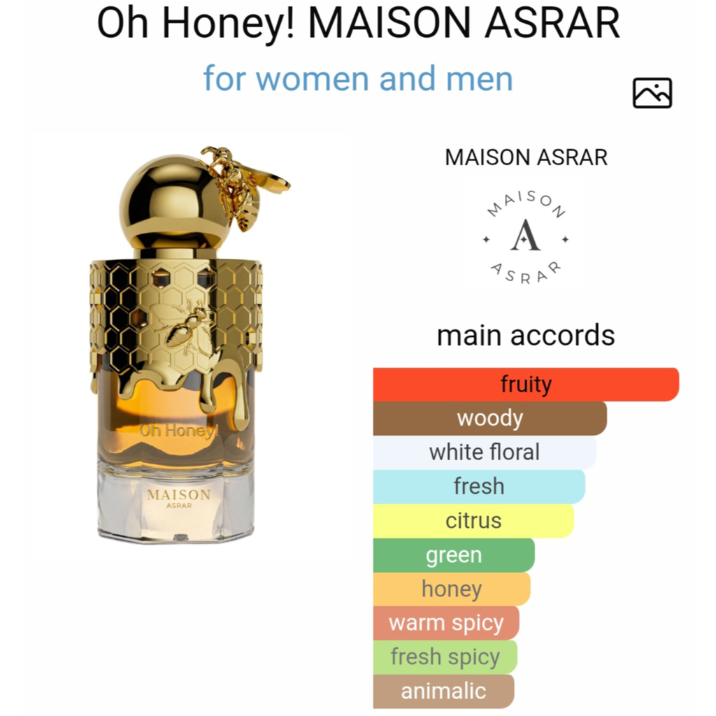Maison asrar oh honey! Edp 100 ml