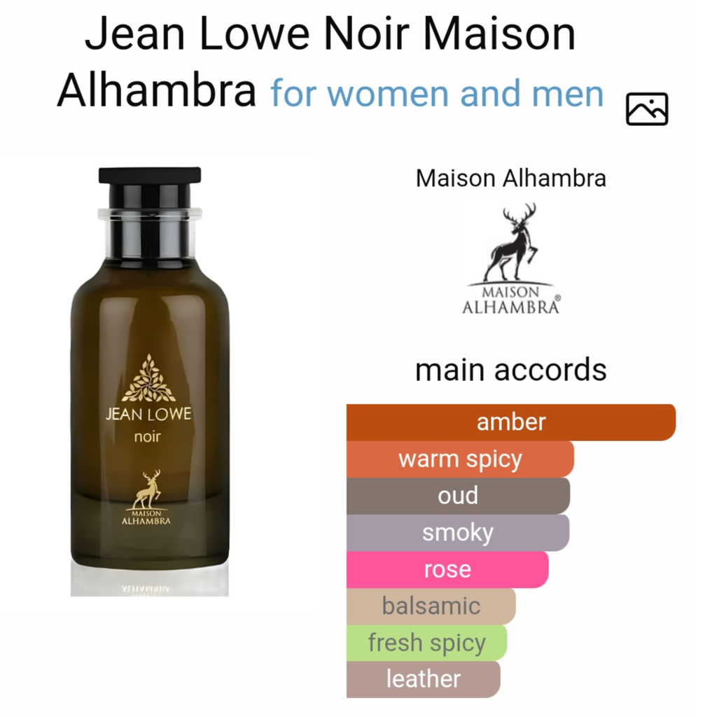 Maison alhambra jeanlowe noir edp 100 ml for men and women