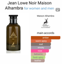 Maison alhambra jeanlowe noir edp 100 ml for men and women