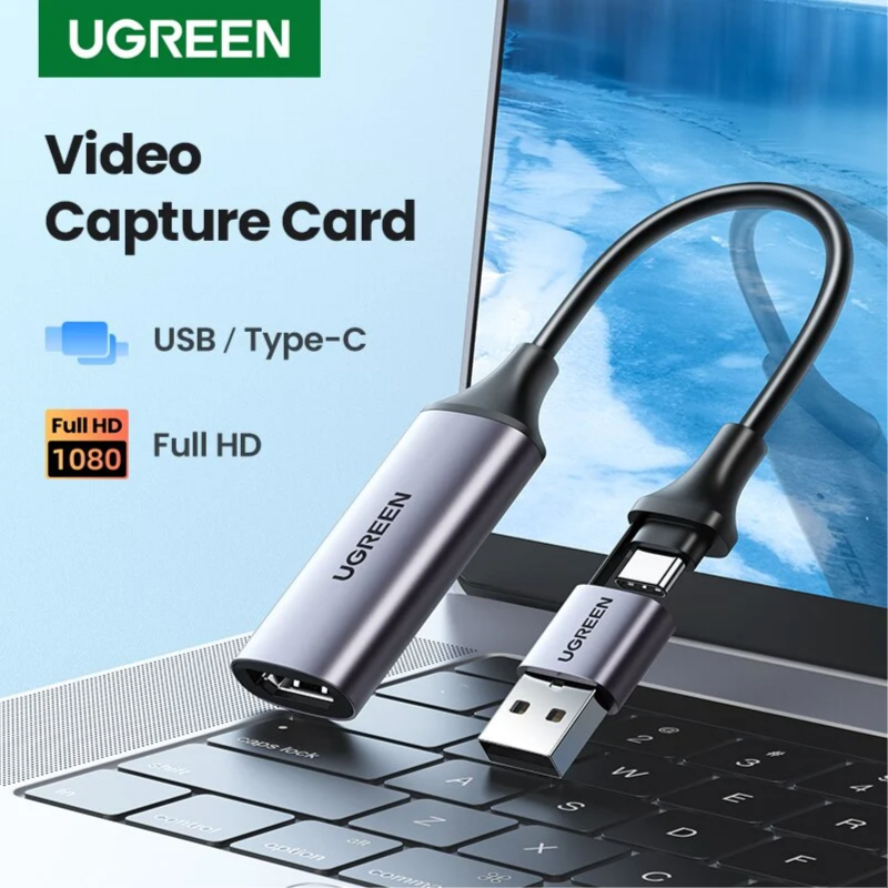 Ugreen Carte De Capture 1080P Vidéo Hdmi 30hz Vers Usb-c Ou Usb-a