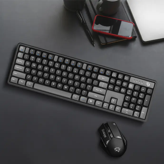 PORODO GAMING DESIGN WIRELESS KEYBPARD MOUSE SET PDX225