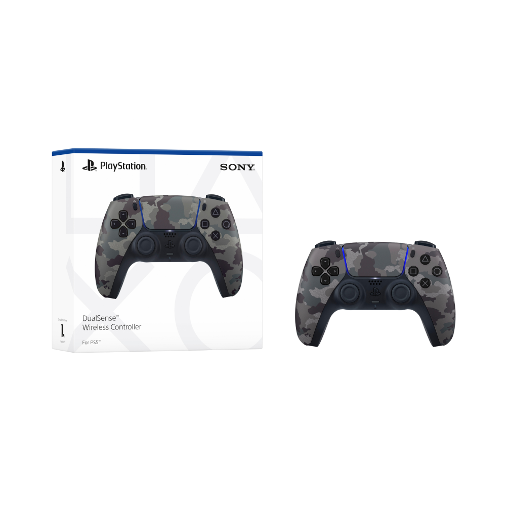 Sony PS5 DualSense Controller - Grey Camouflage