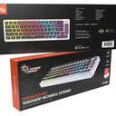 Porodo Gaming Pudding Keycaps Transparent Mechanical Keyboard Multi-Function Rotary Knob With 67Key