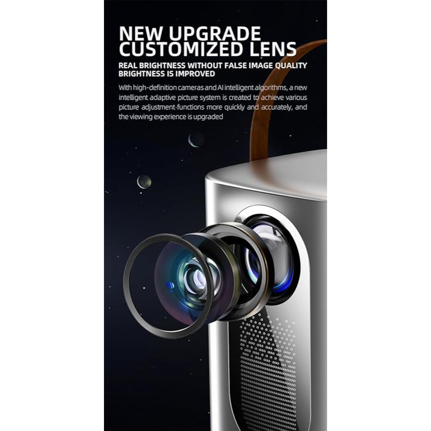 HY6 4K Smart DLP Android 9 Mini Video Projector